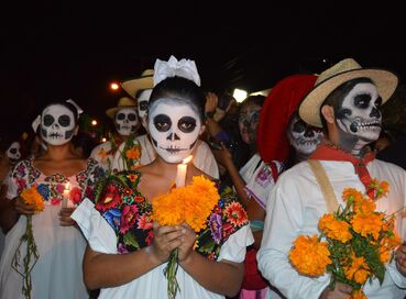 Meksika ve Maya Rivierası Oaxaca'da Ölüler Günü